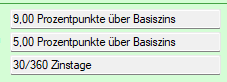Screenshot des Zinsbereiches in den Kopfdaten